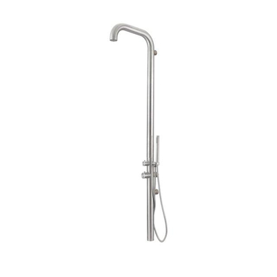 FugaFlow Douchepaneel - RVS 316 - handdouche - wandmodel - geborsteld RVS