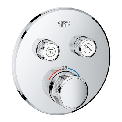 GROHE Grohtherm Smartcontrol Regendoucheset Inbouw - hoofddouche 20 cm - wandarm chroom