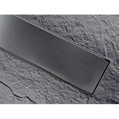 Xenz Soft douchebakafvoer Linear cover mat zwart