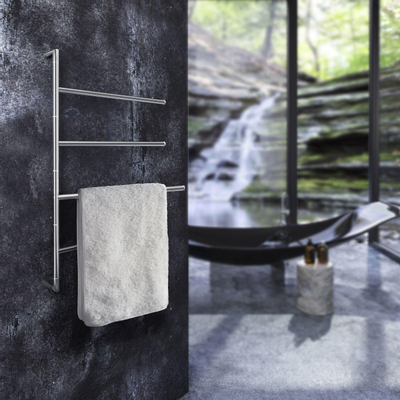 Smedbo Outline Lite Handdoekhouder - 41x62x6cm - ophangen - RVS Gepolijst Edelstaal