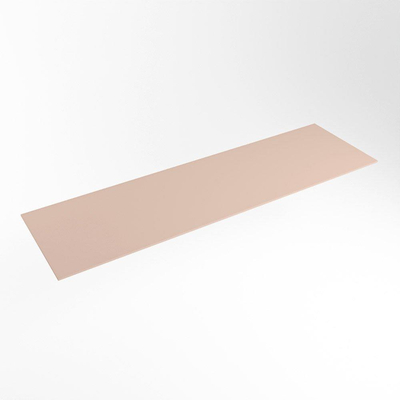 Mondiaz TOP 46 Topblad - 160x46x0.9cm - geschikt voor afdekplaat - Solid surface - Rosee