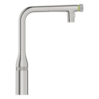 GroheEssence SmartControlkeukenmengkraan l-uitloop uittrekbare dualspray supersteel