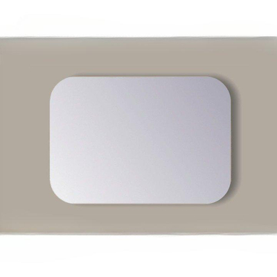 Sanicare Q-mirrors spiegel 60x60x2.5cm Vierkant glas