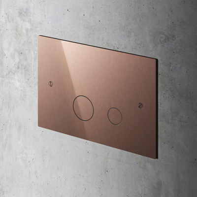 Hotbath Cobber bedieningspaneel geschikt voor Geberit UP320/UP720 geborsteld koper PVD licht beschadigd OUTLETSTORE