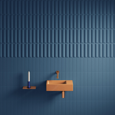 Clou Flush 3 fontein 36x18cm zonder kraangat rechts mat it zand ker