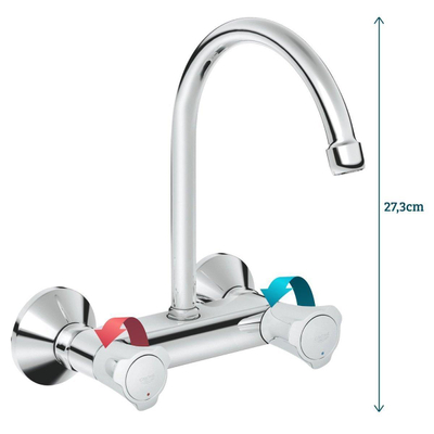 GROHE Costa L Keukenkraan - hoog - chroom