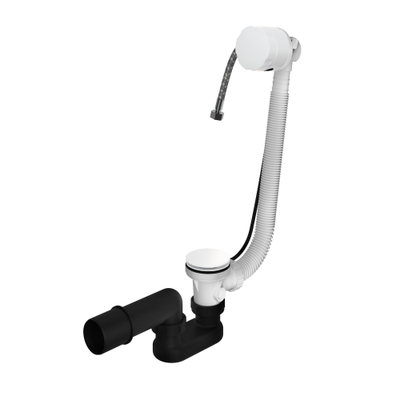 Hotbath Pal verlengde badoverloop met vulcombinatie wit mat