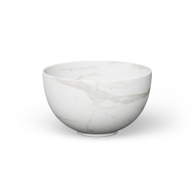 Looox sink collection opzetwastafel small diameter 23cm calacatta