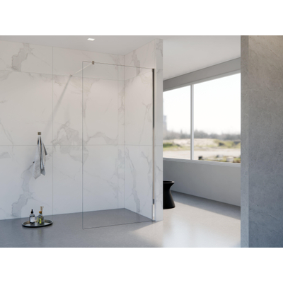 ACTIE inloopdouche 120x200cm 8mm veiligheidsglas anti kalk chroom