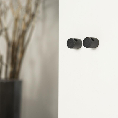 Tiger Bold Haak klein Zwart (2 stuks) 1.9x1.9x2.4cm