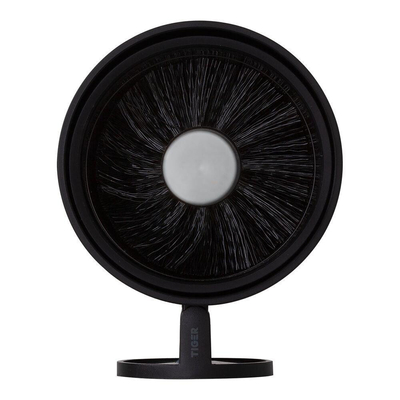 Tiger Tune Toiletborstel met houder RVS geborsteld / Zwart 9.6x38.2x12.1cm