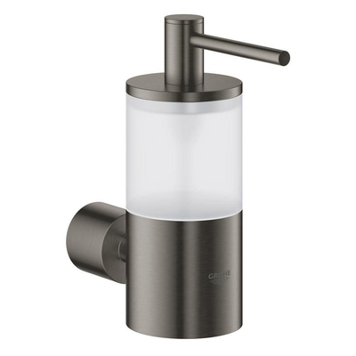 GROHE Atrio Bekerhouder - 5.6x10.2x3.5cm - zonder glas - brushed hard graphite