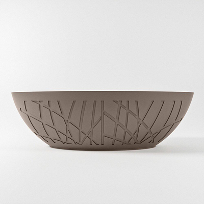 MONDIAZ HOLM Vrijstaand bad - 180x85cm - Smoke/talc