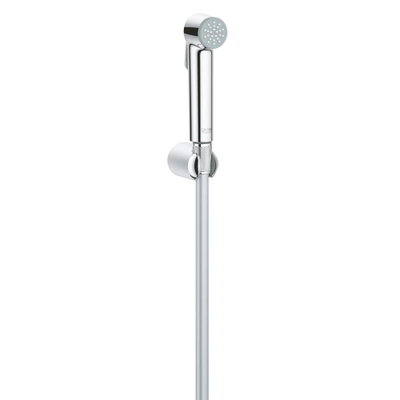 GROHE Vitalio Trigger Handdoucheset - 1 straalsoort - rond - met houder - gladde slang - 125cm - chroom