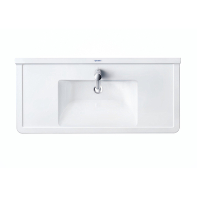 Duravit Philippe Starck 3 meubelwastafel 105x48.5cm met Wondergliss wit