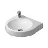 Duravit Architec wastafel 57,5x52 cm. 1x kraagat links wit 0297828