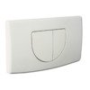Plieger Spring bedieningsplaat - frontbediening - dubbele spoeltechniek - wit 0703111