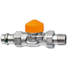Heimeier Eclipse thermostatisch radiatorventiel met debietregeling recht 15mm tbv Viega Profipress 1602363