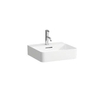 Laufen VAL fontein 42x45x11.5cm met kraangat met overloop SaphirKeramik wit SW28243