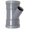 Wavin PVC manchet T-stuk 45° 110x75mm 3xmof, SN4 2110245