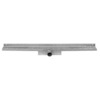 Easydrain Compact Wall afvoergoot enkele plaat met zijuitloop 6x100cm 30mm RVS 2301193