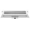 Easy Drain Compact 30 TAF wall douchegoot enkele plaat 100cm met zero/tegel design rooster RVS 2302637