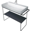 Duravit DuraSquare glazen planchet 97x38cm t.b.v. metalen onderstel 003103 en 003104 zwart SW203918