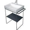 Duravit DuraSquare glazen planchet 57x38cm t.b.v. metalen onderstel 003101 en 003102 zwart SW203925