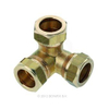 Bonfix messing knel hoek T stuk 22mm gastec / kiwa 3010820