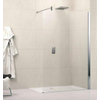 Novellini Lunes inloopdouche H 118 120x195cm met muursteun 100cm mat chroom profiel en helder glas LUNESH1201B 0335649