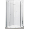 Novellini Young 2.0 R2 douchecabine kwartrond met draaideuren en vaste segmenten 87.5/89.5x200cm matchroom/satin 0335931
