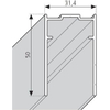 Novellini Young 2.0 verlengingsprofiel H=200cm chroom 0336566