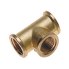Bonfix messing T stuk 3 x binnendraad 1/2 messing 3410412