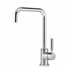 Dornbracht Meta.02 1 gats keukenkraan met hoekige uitloop 360° draaibaar sprong 23.5cm platina chroom 0481240