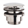 Raminex afvoerplug universeel voor wastafel chroom 1 1.4 met vaste afdekplaat Ø64 of 72mm SW66278