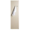 Vasco Viola V1-ZB designradiator verticaal enkel 2000x868mm 1978W - aansluiting 1008 wit SW208700