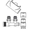 Oventrop Multiblock Aansluitset T / UNI SH 1/2 haaks Kvs = 075 m3/h chroom 7504162