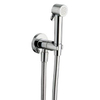 Raminex Tuka Tuka toilet/bidet douchegarnituur met handdouche met aan/uit knop 1/2 met douchesl. 100cm + wandhouder met geïntegr. kraan chroom 8915210