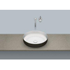 Alape Bicolor AB.SO450.1 opbouwwaskom rond Ø45X11.9cm zonder overloop incl. plug + bev.set zwart/wit SW104247