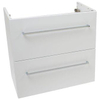 Plieger Qubic XS wastafelonderbouwkast met 2 ladenen 60x35x57.6cm glanswit FN90051 SW93426