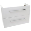 Plieger Qubic XS wastafelonderbouwkast met 2 ladenen 80x35x57.6cm glanswit FN90061 SW93429