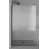 Plieger Panorama douchewand 6mm 88/90x200cm excl. muursteun incl. bevestiging zwart/helder SW207758