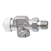 Heimeier V exact radiatorafsluiter haaks verkeerd 3/8 vernikkeld GA66992