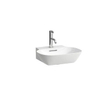 Laufen INO fontein 41x45x12cm 1 kraangat met overloop SaphirKeramik wit SW28279