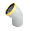 Wavin PVC manchet bocht 45° mof/spie 110mm SN8 2110105