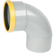 Wavin PVC manchet bocht 90° mof/spie 110mm SN8 2110172