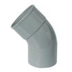 Wavin HWA bocht 45° mof/spie 80mm grijs 2130114