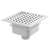 Van Den Berg abs vloerput met rvs rooster 15x15 o uitlaat 40mm GA91307