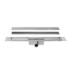 Easy Drain Compact 50 TAF douchegoot enkele plaat 130cm met zero/tegel design rooster RVS 2302624