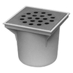 Van Den Berg Abs vloerput met rooster 20x20 onderuitlaat rvs GA91121
